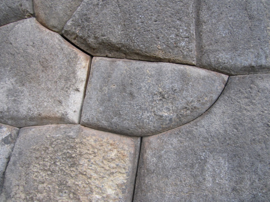 An example of the Inca stonework at Saqsayhuaman