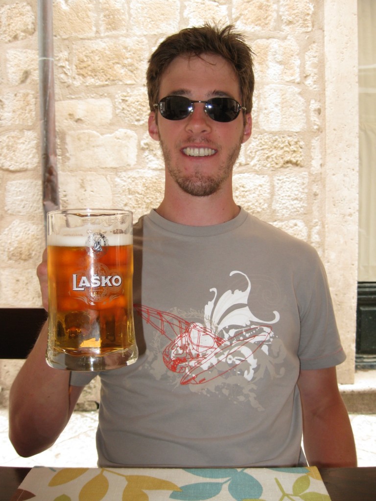 Croatia essentially has three beers, all of which taste and look the same. We'll go with Lasko!