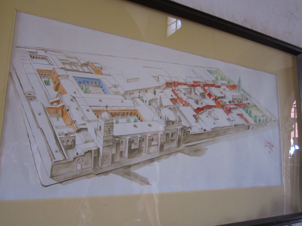 The monastery spans an entire city block